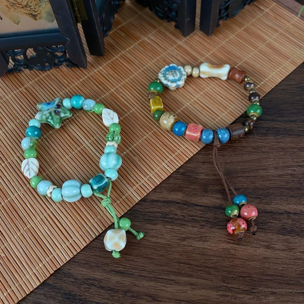 Starfish Sunflower Bracelet Ceramic Beaded Jewelry Decoration Women Fashion Gift