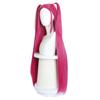 Rose Red Middle Double Braid Long Hair Synthetic Wig | Animated Movie KPop Demon Hunters Character Mira Cosplay WigHalloween Par