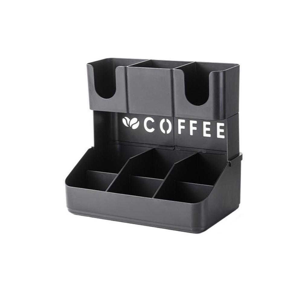 Plastic Disposable Paper Cup Holder Adjustable Cup Dispenser Cup Straw Storage Rack  Office