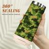 Camouflage Pattern Stainless Steel Insulated Coffee Tumbler Vacuum Thermal Cup,Portable Leakproof Travel Mug for Hiking