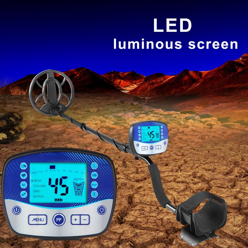 MD-990 Металлоискатель Профессиональный подземный металлоискатель Высокочувствительный детектор золотых сокровищ Охотник-пинпоинтер