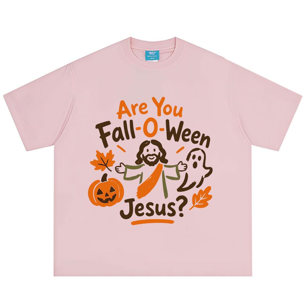 Are You Falloween Funny Jesus Christian Halloween Tshirt Unisex Unisex Fashion Tshirt Shortsleeved Loose Casual Hiphop Tshirts