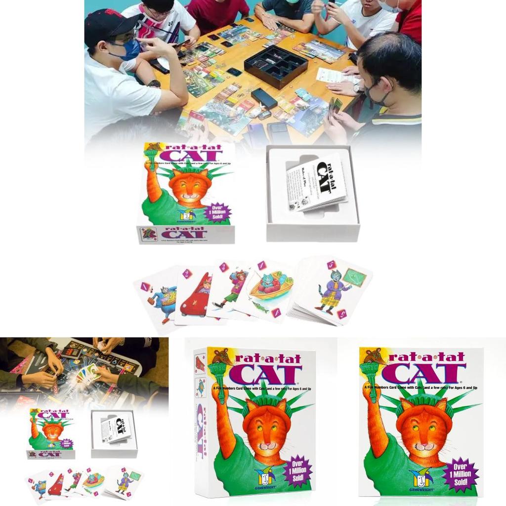 Карточная игра "Кот-стук-стук" для семейного веселья, игровые реквизиты, игрушка