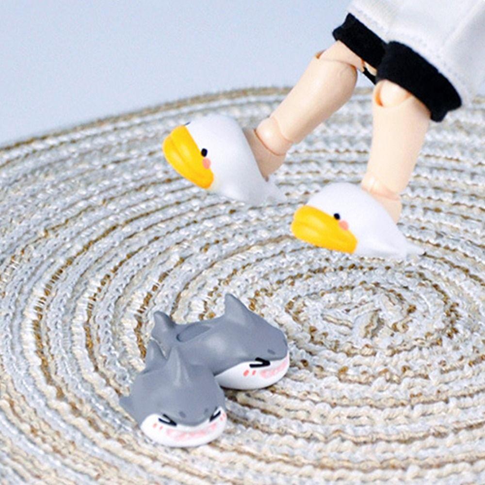 Styles For ob11 Doll Slippers High Heels 1/12 Dolls Shoes Fashion Sandals Cute Shoes PVC Doll Wear