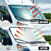 ROCCS Windshield Sunshade UV Ray Reflector for 2014-2025 Dodge RAM ProMaster Full Size Cargo Van Chassis Cab Cutaway Front Window Sun Shade Shield