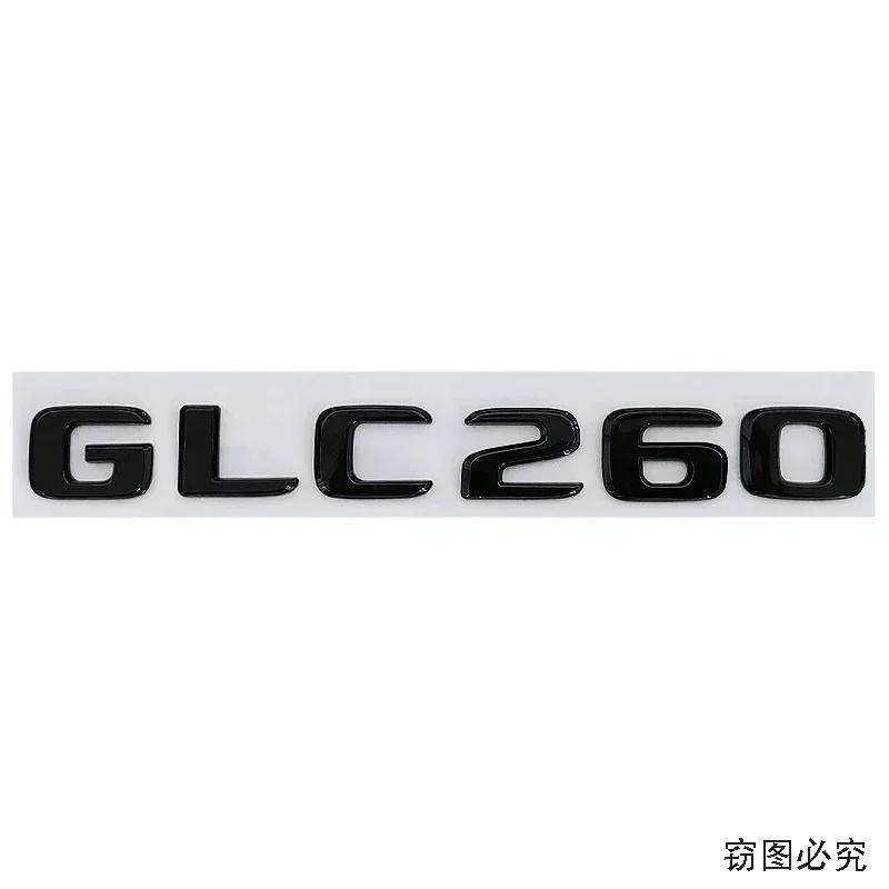 ABS Car Letter Sticker Rear Emblem Badge Tail Trunk Decals for Mercedes Benz GLC200 GLC260 GLC300 Exterior Decoration