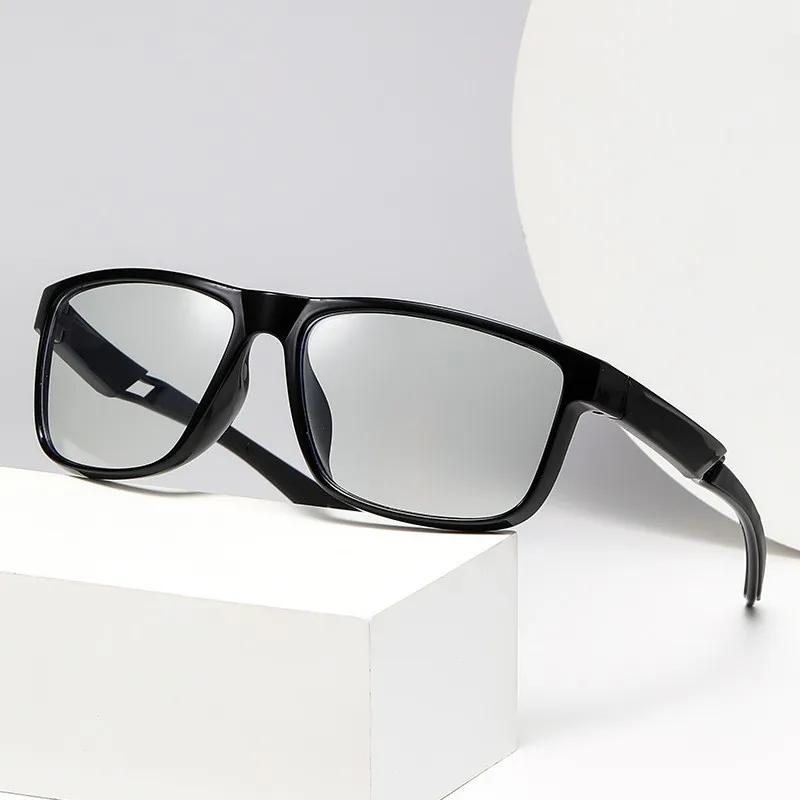 New Photochromic Myopia Glasses Neutral Fashion Full Frame Outdoor Sports Myopia Glasses Hd Blue Light Blocking Glasses To -4.0