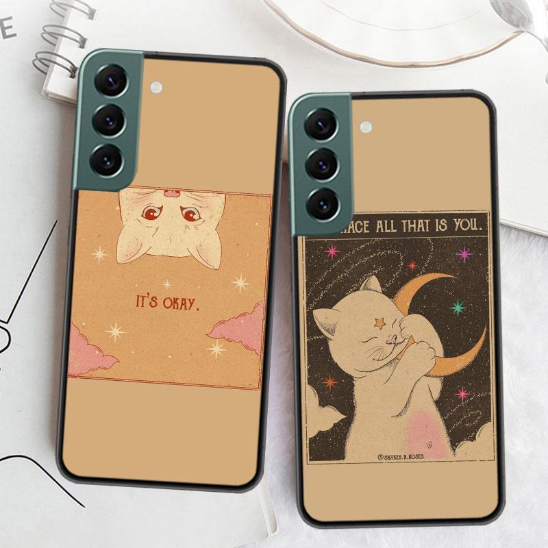 Милый чехол для телефона с изображением карт Таро для Samsung A02 A03 A03S A04 A04S Galaxy A55 A35 A25 A15 S10 Lite A9 A8 A7 A6 Plus A90 A80