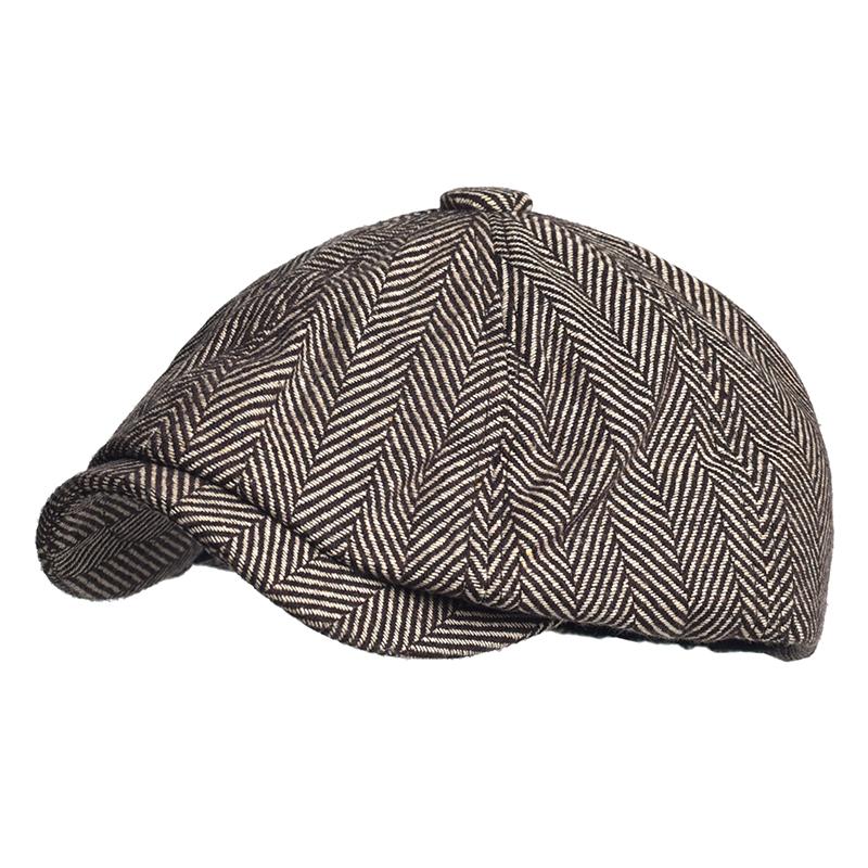 Кепка Peaky Blinders, мужская кепка Newsboy, винтажная восьмиугольная кепка с елочкой, женские береты, плоская шляпа Gatsby, британские шляпы художников, мягкие