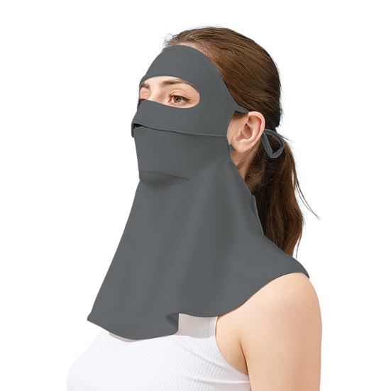 Sun Protection Guard Quick-Drying Fabric Ice Silk Face Guard with Breathable Mesh Cooling Fabric Full Coverage Extended Neck Gaiter Face Guard