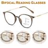 Progressive Multifocus Reading Glasses Bifocal Ultralight Presbyopia Glasses Women Men Round Anti Blue Light Eyewear 0 To +400