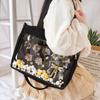 Bag Black with Insert Japanese Cute Clear Women Double Straps Girls Kawaii Transparent Shoulder Bag Purses and Handbags