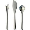Sori Yanagi Fruit Cutlery Set and Butter Made In Japan #1250 (3-Piece Set Spoon, Fork, Knife)