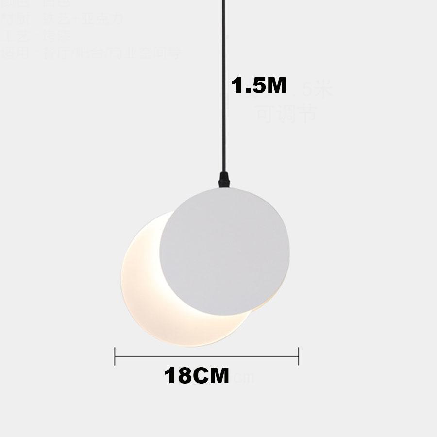 Современные светодиодные подвесные светильники Moon Shadow для прикроватного столика, обеденной зоны, кухни, подвесные светильники для спальни, маленькая люстра на тумбочке