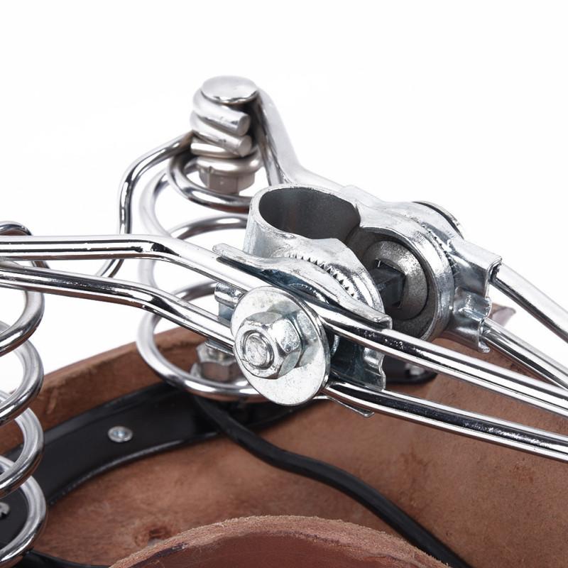 Bicycle Saddle Cowhide Leather Three-spring Bicycle Cushion Saddle Bike Accessories