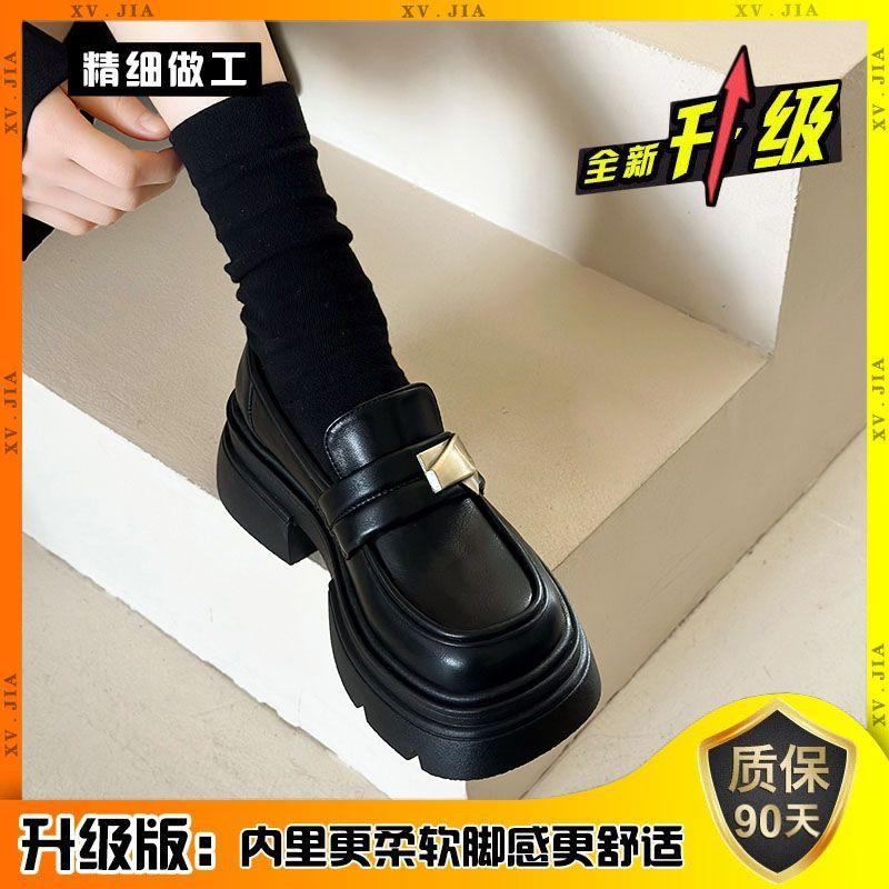 Черные туфли на платформе из маленькой кожи женские весенне-осенние новые ретро Мэри Джейн туфли-лодочки на одном ремешке