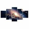 5Pcs Galaxy Space Planet Stars Decor Canvas Wall Poster Home Decor No Framed 5 Panel Abstract Pictures Art Modern 5 Pieces