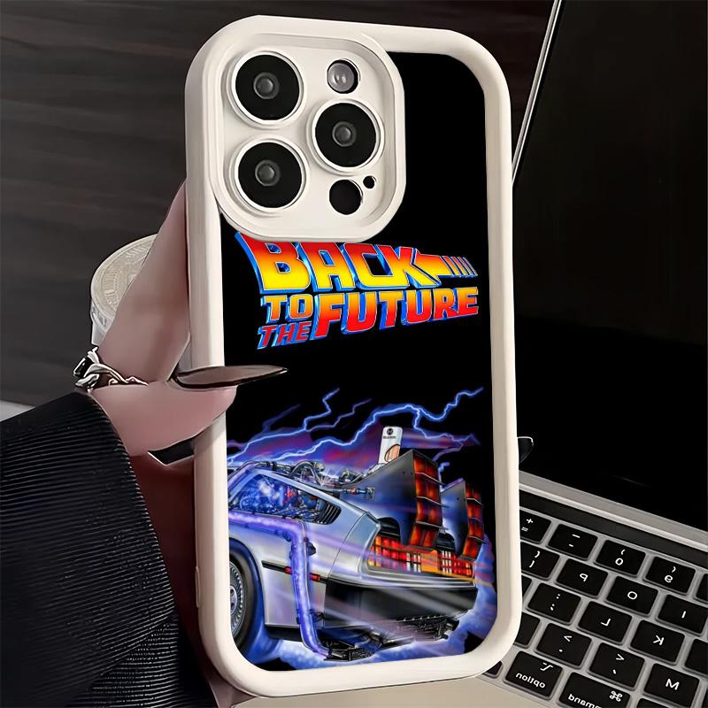 Phone Case for iPhone 17 Air 16E 15 16 Pro Max Back To The Future Cover 14 Plus 13 12 Mini Soft Shell Silicone Fundas