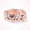 14k Rose Gold Plated Plum Blossom Flower Ring