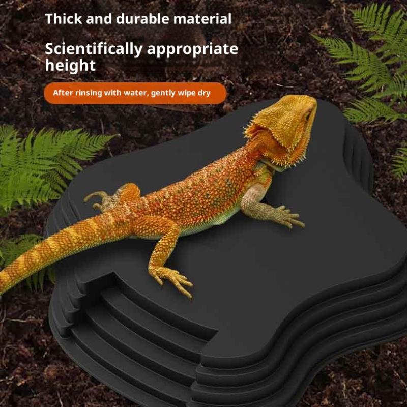 Черепаха Лягушка Купальный Бассейн С Противоскользящим Пандусом Также Может Использоваться Как Миска для Корма и Поилка для Рептилий и Амфибий