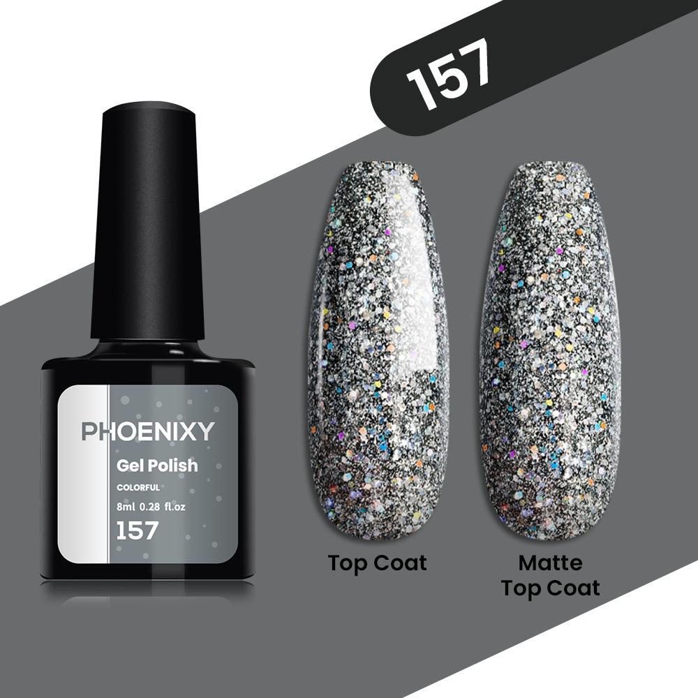 Гель-лак для ногтей PHOENIXY, 8 мл, 10 цветов, блестящий лак для гибридного маникюра, замачиваемый в салоне, домашний дизайн «сделай сам»