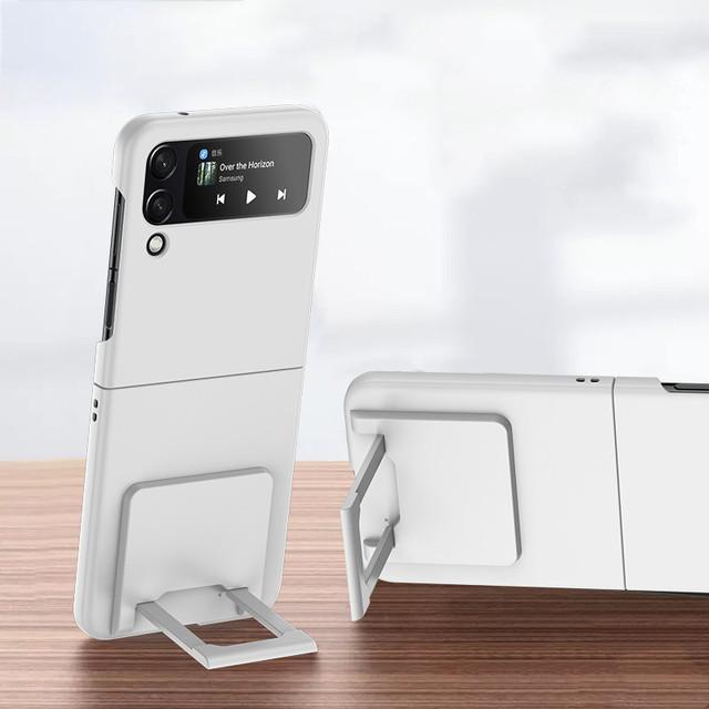 Для Samsung Z Flip 4 5g антидетонационный жесткий чехол для ПК для Samsung Galaxy Z Flip 4 Flip4 Zflip4 подставка-держатель модные аксессуары