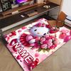 Custom HelloKitty Mat Personalized Name, Polyester Washable Indoor Entryway Rug, Gift for Christmas, Easter, Thanksgiving Day