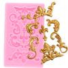 Baroque Relief Cake Border Silicone Mould Fondant DIY Cake Decorating Tools Candy Polymer Clay Moulds Chocolate Gumpaste Moulds