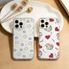 Простой чехол для телефона с мелкими узорами Для iPhone 17 16 15 14 13 12 11 Mini Pro Max Plus Прозрачная крышка