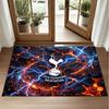 Ковер с дизайном Tottenham Hotspur из хрустального бархата Мягкий декоративный коврик для спальни и прихожей