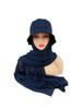 New Muslim Women Bucket Hat With Chiffon Hijabs Summer Sports Cap With Hijab Ready To Wear Instant Hijab Islam Headscarf