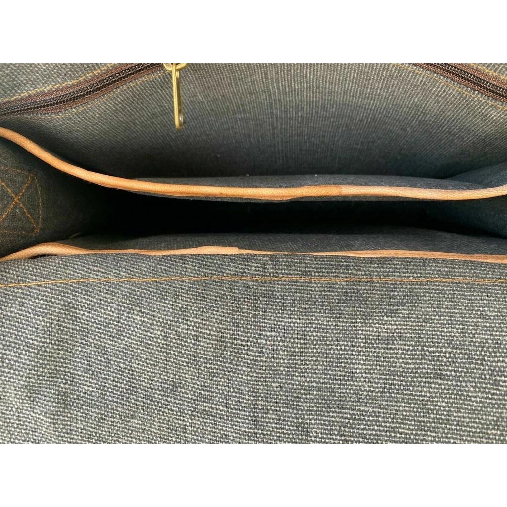 Vintage Laptop Messenger Briefcase Bag Satchel Bag For Men's Leather