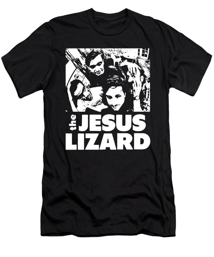 Футболка с коротким рукавом The Jesus Lizard Band, хлопок, черная, все размеры, AE83, унисекс