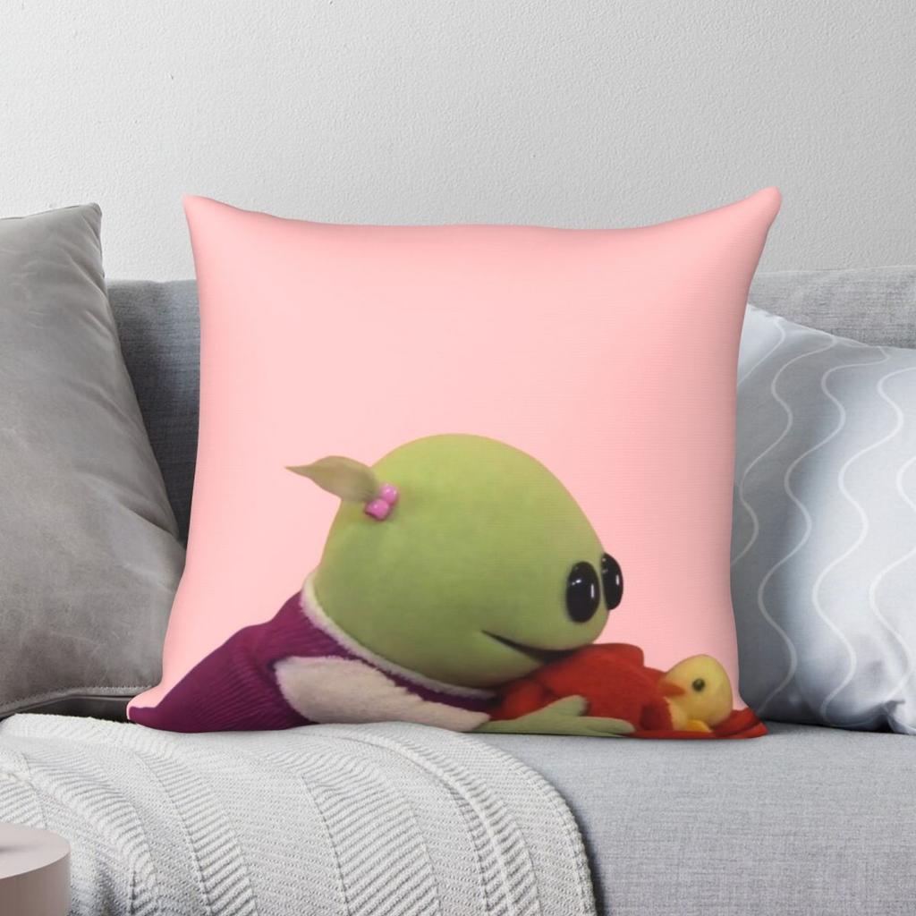 Its Okay Nanalan Mona Square Pillowcase Polyester Linen Velvet Pattern Zip Decorative Throw Pillow Case Bed Cushion Case