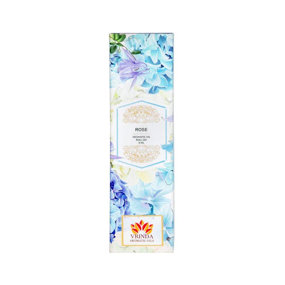 Масло-роллер из Розы (8 мл), Rose Aromatic Oil Roller Bottle,  Vrindaam