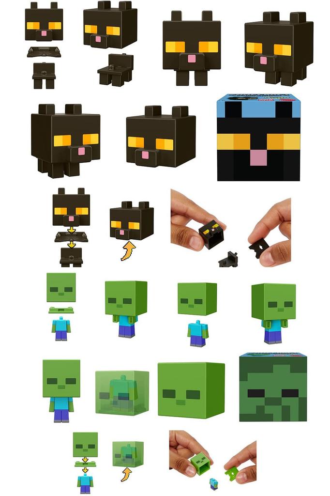 Minecraft Mob Head Mini Figure Mini Sort A Figures Sold In Years Old and (MINECRAFT) [36 Box] [6 Up] 986A-HDV64