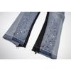 RogueWave High Street Washed Jeans Retro Personalized Straight-leg Splicing Flared Pants Trendy Denim Trousers