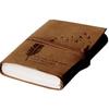 Leather Diary Embossed With Leaf of Tree & Quote Antique Handmade Personal Leather Bound Diaryen Plain Size 5*7 Inch.