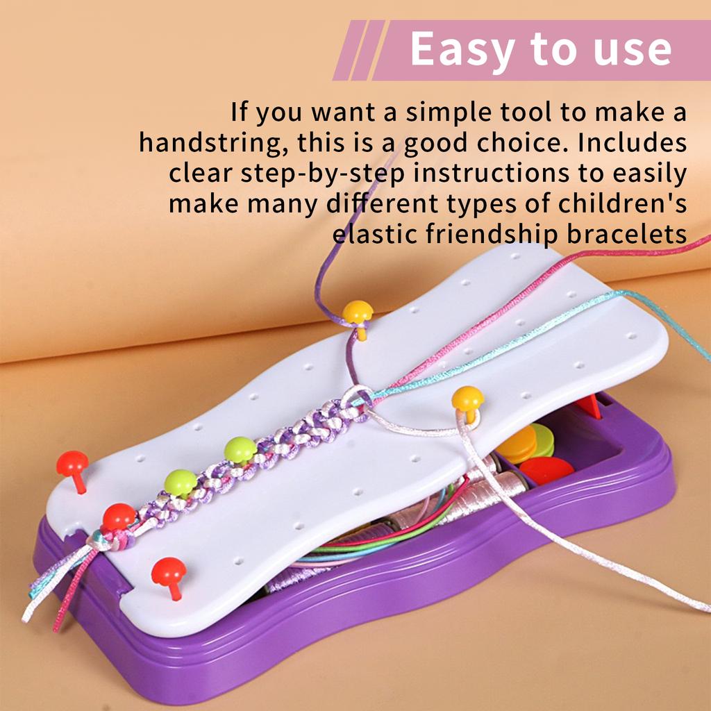 Friendship Bracelet Making Kit Jewelry String Maker Kit DIY Arts and Crafts Toys Friendship Bracelet String Making Kit Kids