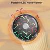 Портативная светодиодная электрическая грелка для рук, дорожный карманный обогреватель для рук, 2 уровня, регулируемая температура 3 с