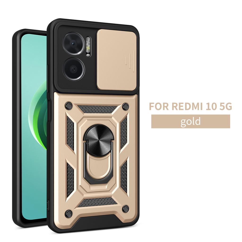 Портативная подставка Защитный чехол для камеры для Xiaomi Redmi 10 5G Гибридный Armor Вращающийся кронштейн 360° Чехол Redmi10 5g