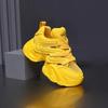 Женские Желтые Кроссовки на Платформе Массивные Женские Спортивные Туфли на Толстой Подошве Дышащие Повседневные Туфли Сетчатые Обувь для Ходьбы Женские Кроссовки