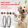 Flea Collar For Dogs and Cats Adjustable Collar Pet In Vitro Deworming Ring Flea Collar Anti-mosquito Insect Repellent Collars