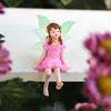 2 шт. Фигурки цветочных фей, смоляные миниатюрные украшения в виде фей, статуэтка девочки и мальчика для волшебного сада, украшение цветочного горшка в виде бонсай