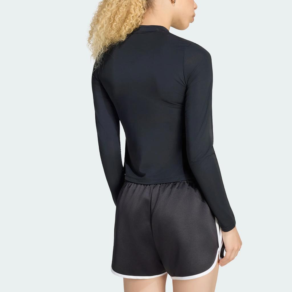 adidas Оригиналы X Jennie Футболки Унисекс Черные С Круглым Вырезом Тонкие LD8931