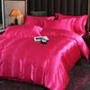 100% Pure Silk Bedding Sets High End Quilt Bed Cover Set Duvet Cover Bedsheet Pillowcases 4pcs Natural Luxury Bedcloth Sets