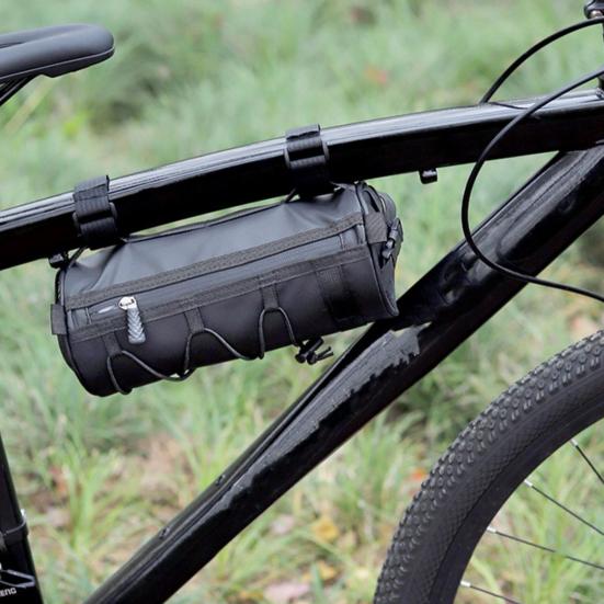Сумка на руль велосипеда с плечевым ремнем, застежка-молния, застежка-лента, передняя сумка для велосипеда, сумка из искусственной кожи для горного и шоссейного велосипеда, аксессуары для велосипеда