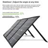 DC+USB Fast Charge 18V 100W Foldable Solar Panel Portable Solars Battery Charger Power Bank for Phone Camping Van RV Outdoor