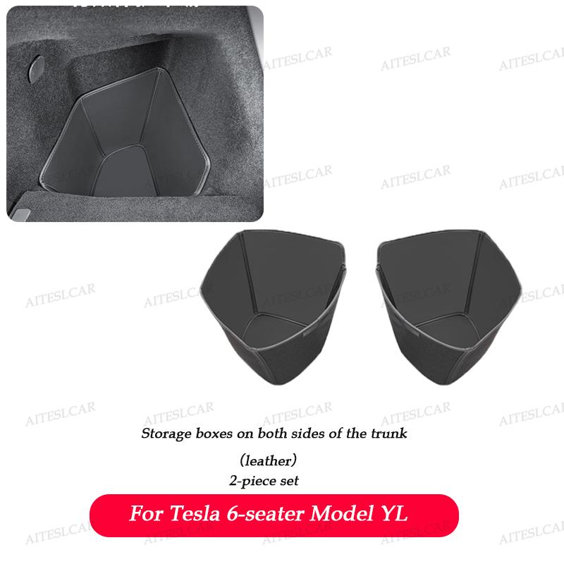 For Tesla Model YL Launch Trunk Mat Full Coverage Trunk Both Side Guards Seat Backrest Protective Pad Cargo Liner Anti Dirty Mat