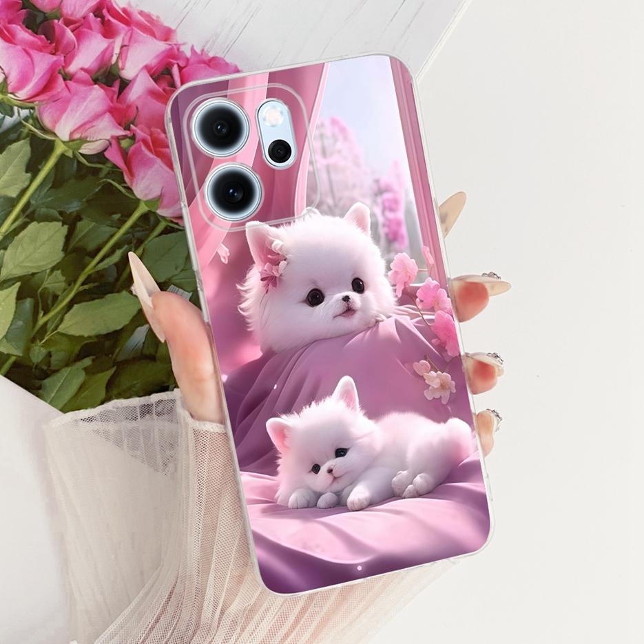 Чехол для Oppo Reno 14 Pro Чехол Reno14 F 5G с рисунком из разноцветных цветов Мягкий тонкий чехол для телефона Для Oppo Reno 14F Reno14 FS Pro Fundas